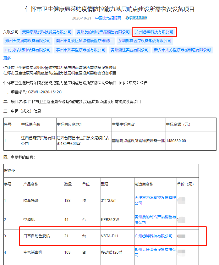 推出智能口罩售貨機獲獎